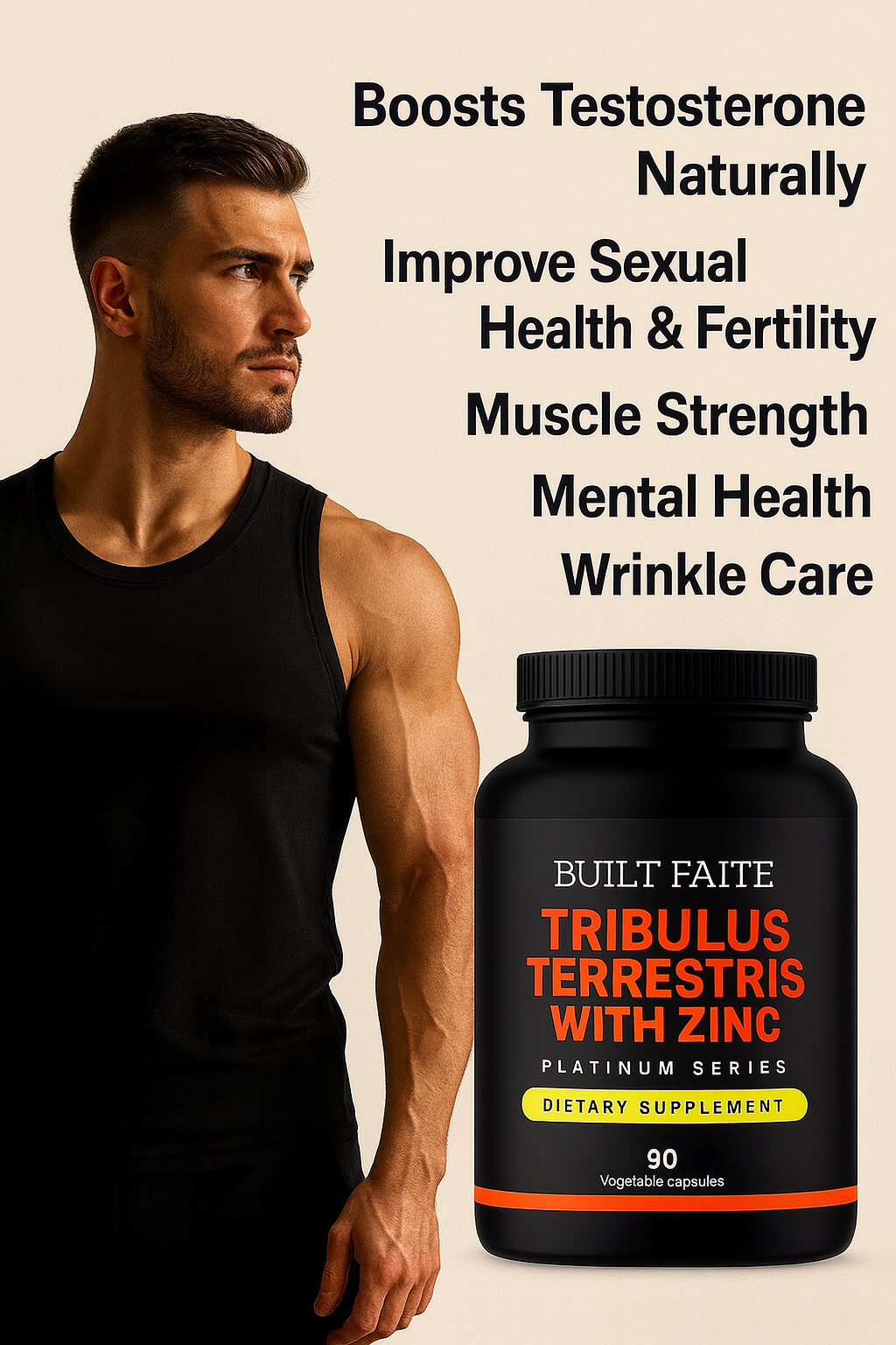Built Faite Natural Tribulus Terrestris With Zinc